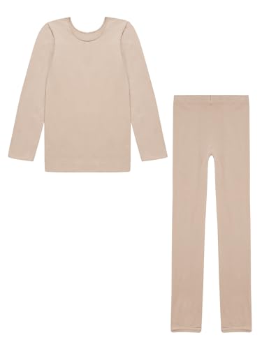 Kids Compression Thermal Set,Boys Long Johns Set Long Sleeve Base Layer Workout Fleece Soft Full Length Pants3