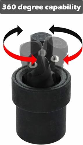 Image of Homdum 1 /2 inch Inch DR Square Drive Socket Black Universal Joint Wobble Flex U-Joint For Tools