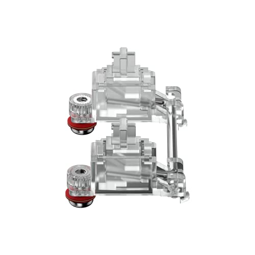 GATERON PC tornillo en estabilizador de cristal RGB Set 7U 6.25U 2U para 60% MX teclado mecánico