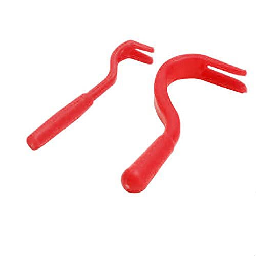 Anti Tick/Lice/Flea/Mite Remover/Picker/Tweezer for Healthy Care of Puppies/Dog/Cat/Kitten (Red)