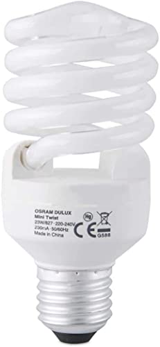 Osram Dulux star Mini Twist Compact Fluorescent Light 23w Warm, Pack Of 3 - White