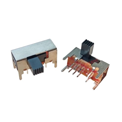 Interrupteur à glissière DP3T à 8 broches pour commutation stable de circuits PCB