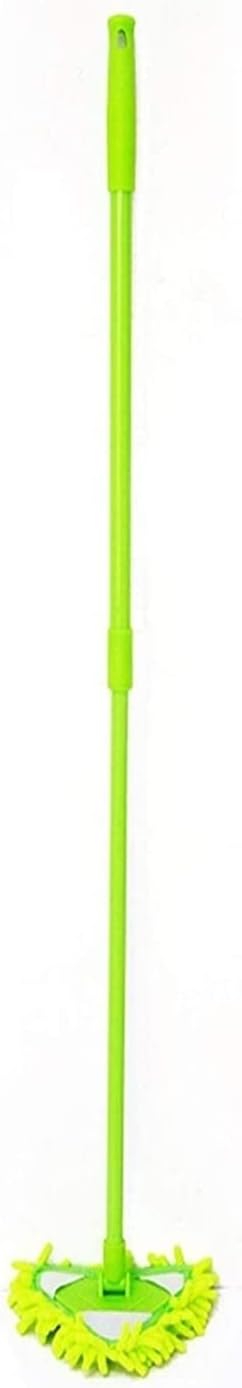 ウェット&amp;ドライモップ 多機能マイクロファイバーミニ家庭用グリーンクリーニングモップ、180度回転可能なクリーニングモップ