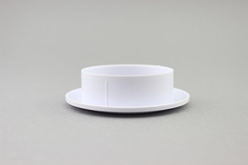 Lüftungsgitter Abschlussgitter rund Ø 90 mm weiß mit Insektennetz Gitter ABS Kunststoff witterungsbeständig Insektenschutz