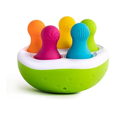 Fat Brain Toys F248 Fat Brain SpinnyPins, Kids Preschool, Spinning and Sorting Building Sets, Early Development Toy for Babies Aged 18 Months and Older, Multicoloured Cover