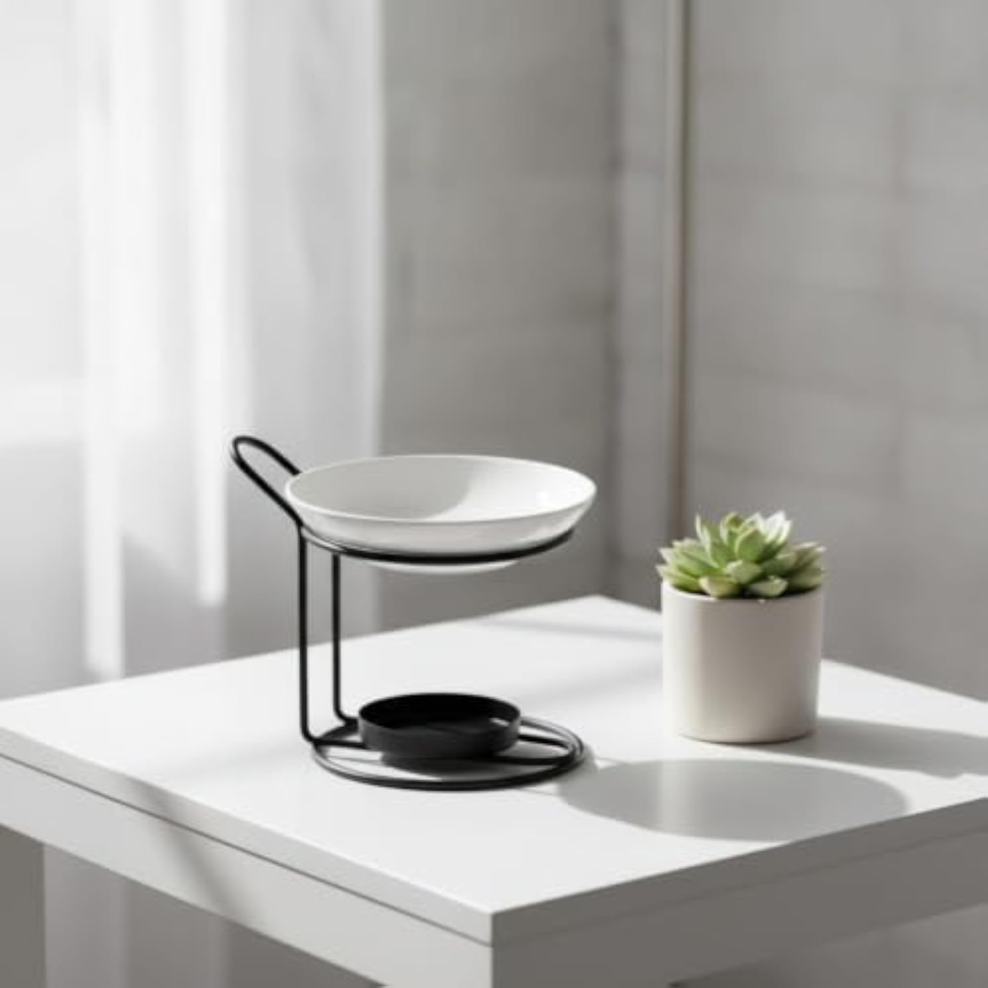 Minimalist Ceramic Aroma Lamp, Modern Essential Oil Burner