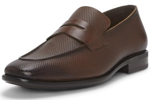 Vince Camuto Cyler, Mocassino Uomo, Cuero Scuro, 42 EU