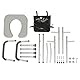 ToilettensitzerhöHung Mit Armlehnen, Einstellbare HöHe Und Breite Wc SitzerhöHung Toilette, Wc Aufstehhilfe ToilettenerhöHung Toilettenaufsatz Für Senioren, Behinderte Und Schwangere (Bis Zu 136kg)