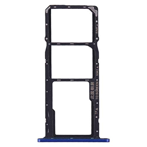 Confezione bustina Bulk Carrello Vassoio (BLU) alloggio tray porta scheda nano Sim1+ SIM 2 + SLOT SLITTA Alloggio Memoria Micro Sd CARD COMPATIBILE PER HUAWEI Y5 2019 HONOR 8S AMN-LX1 AMN-LX2 AMN-LX3