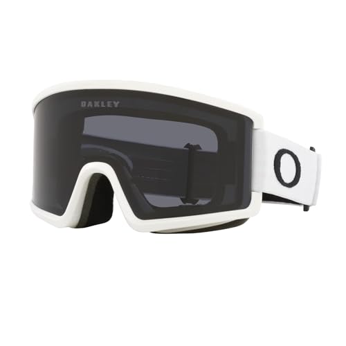 Image of Oakley Target Line MEDIUM /LARGE Ski Goggles for Men for Women | In White, Posideon & Celeste. Bonus kit: cleaning spray, cloth, screwdriver & mirror.