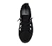 Soda Flat Women Shoes Linen Canvas Slip On Sneakers Lace Up Style Loafers Zig-S All Black 7.5
