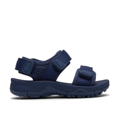 Image of Clarks Boys,Kids Unisex Wharf Tide Toddler Blue Flat Sandals,Two Part Sandals