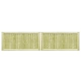 Puerta de jardín de madera maciza, puerta de entrada rústica para jardín