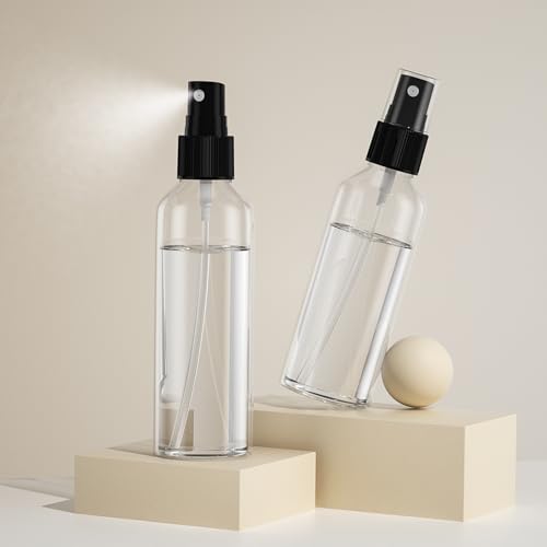 100PCS Small Travel Spray Bottle, 1oz/30ml Clear Fine Mist Plastic Empty Refillable Spray Bottle for Skin Care, Hair Care, Plant Care & Home Cleaning3