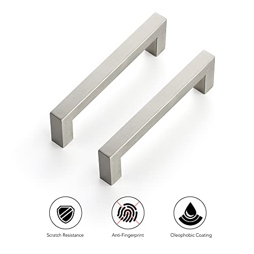 Ravinte 3 Pack Kitchen Cabinet Hardware - 4-1/2 Inch Square Cabinet Handles - Satin Nickel & Brushed Nickel Drawer Pulls by Ravinte - Image 5