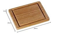 WMF Schneidebrett Bambus natur, 26 x 20 cm, Bambus Brett, Holzbrett klein - Tranchierbrett mit Saftrille - Küchenbrett klingenschonend – Ansicht 2