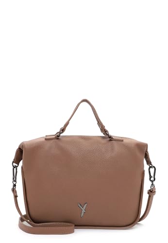 Bolso de hombro Suri Frey Gitty taupe con correa ajustable y diseño bowlingbag
