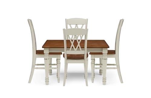 Monarch White/Oak 5Piece Dining Set by Home Styles, 5 Piece