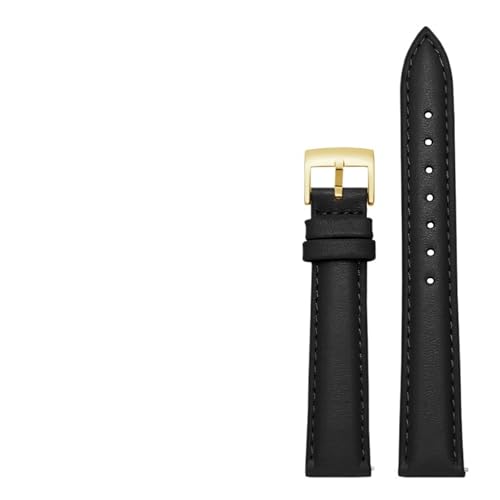 LUGEMA 14mm 16mm 18mm 20mm {vv[voh Fossil ƌ݊ V`YvXgbvƌ݊ DW fB[X uXbgƌ݊ XJCu[ sN uE(Black-gold,18mm)