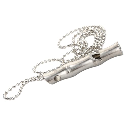 POPETPOP Whistle petg Silbato de Deportes Silbato para Deportes Game Mascota Silbato para controlar los ladridos Silbato de Senderismo Silbato portátil para Acampar Acero Inoxidable Silver