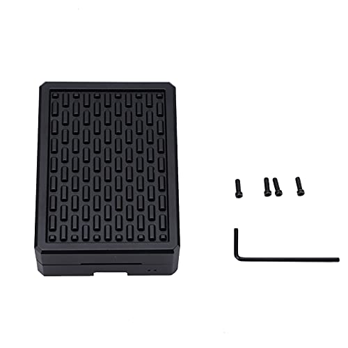 Caja de aleación de aluminio para Raspberry Pi 4, negra miniatura 1