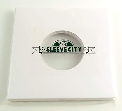 7 Inch Die-Cut White Record Jackets for 45s (10 Pack)