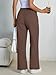 Trendy Queen Womens Wide Leg Sweatpants High Waisted Baggy Lounge Pants Drawstring Fall Fashion Outfits 2025 Joggers with Pockets Chocolate M