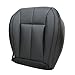 SecosAutoparts Driver & Passenger Bottom Black Leather with Black Lines Seat Covers Compatible with Jeep Grand Cherokee 1999 2000 2001 2002 2003 2004