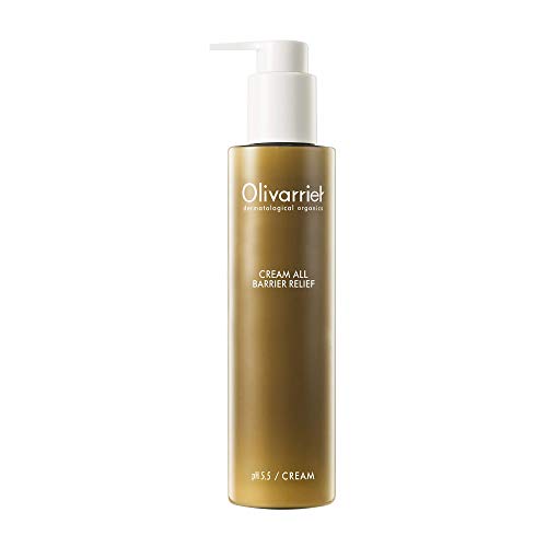 Olivarrier Cream all barrier relief 6.76 fl.oz.[EXP. 2021. Aug. 04] Certified cosmos organic moisturizing cream with Vegan ceramide , Olive Squalane that restore skin barrier for Dry & Sensitive Skin.