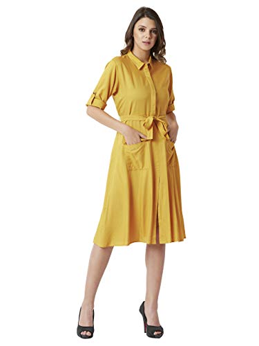 Image of Miss Chase Women's Cotton Shirt Dress