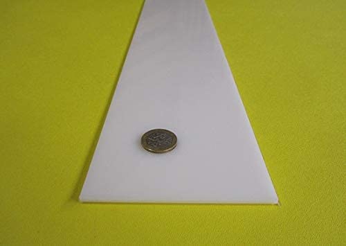 White HDPE (High Density Polyethylene) Rectangular Bar .125