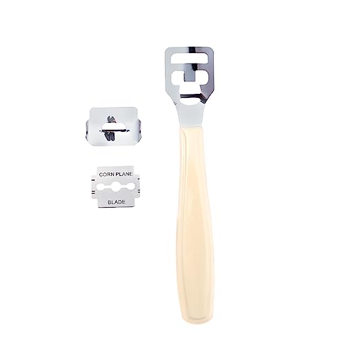 RED by Kiss Stainless Steel Callous Cutter, Light Weight Foot Care Shaver Hard Dry Dead Skin Remover, Pedicure Hand Care Callus Savers