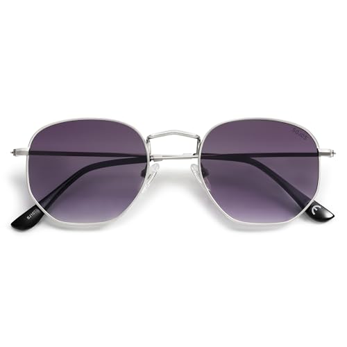 SOJOS Square Polarized Sunglasses for Women Men Small Hexagonal Polygon Shades SJ1072