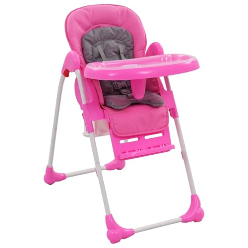 Vetnasa Trona de bebé rosa y gris Mobiliario, Mobiliario para bebés y niños pequeños, Sillas y tronas para niños Rosa 8,22 KG