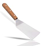 Kerafactum Pfannenwender Bratenwender für Hamburger Spiegelei | Wender Heber für Burger Steaks Braten & Spareribs | Burgerschaufel Schaufel für Ofen und Grill Bratkartoffel Eierheber Palette 27 cm