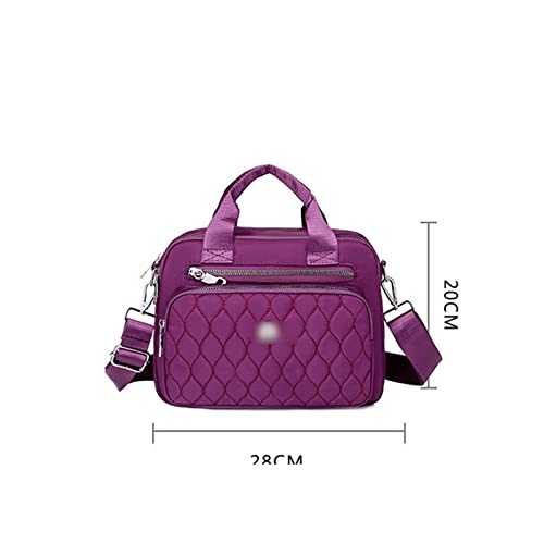 Shoulder Bags Oxford Fabric Ladies Shoulder Bag New Lady Messenger Bag Solid Color Designer Fashion Lady Wallet(Purple)4