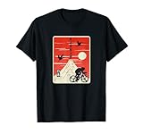 Cyclist in Japan Mt. Fuji Katakana Japanese Says Cycling T-Shirt