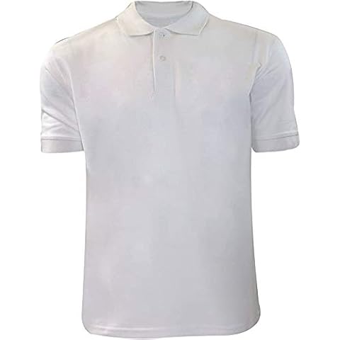 True Face Men's Plain Polycotton Polo Shirt Cover