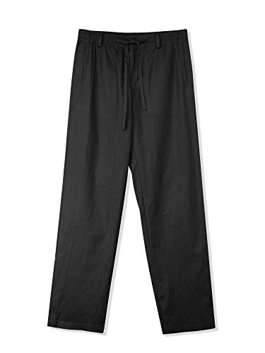 Hat and Beyond Mens Flex Classic-Fit Beach Trousers Linen Pants3