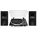 Klipsch The Sevens Heritage Inspired Powered Speakers (Black) with LP70X Fully Automatic Belt-Drive Stereo Turntable - Bundle