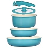 GiPP 5 Pièces Set de Poêles et Casseroles Avec Revêtement...
