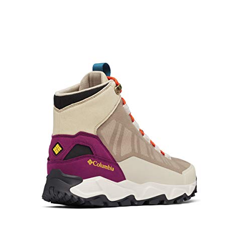 Columbia mens Flow Borough Mid Hiking Shoe, Ancient Fossil/Tangy Orange, 13 US