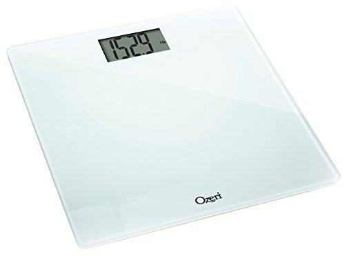 Ozeri Precision Bath Scale (440 Lbs / 200 Kg) In Tempered Glass, With 50 Gram Sensor Technology (0.1 Lbs / 0.05 Kg) And Infant, Pet & Luggage Tare- White #TOP2