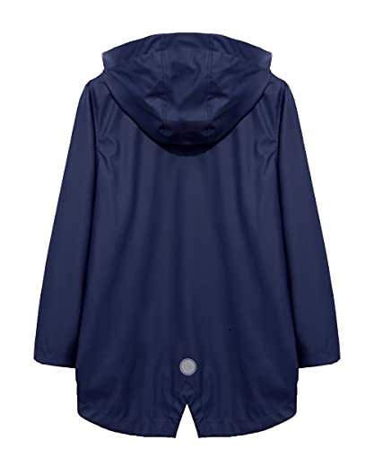 Hiheart Boys Girls Waterproof Rain Jacket Fleece Lined Softshell Coat2