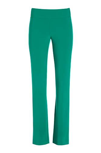Boston Proper  Beyond Travel Plus Size Pull On Straight-Leg Pants for Women  Wrinkle Resistant (Jadeite, 1X)