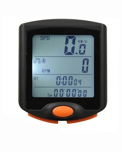 Ciclocomputador Ciclocomputador con Cable y luz Nocturna: odómetro y velocímetro YT-813 para Bicicletas de montaña y Carretera Ciclocomputador Resistente Agua