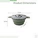 wkao Portable Silicone Cookware, Camping Cook Pot, Safe, Foldable Design