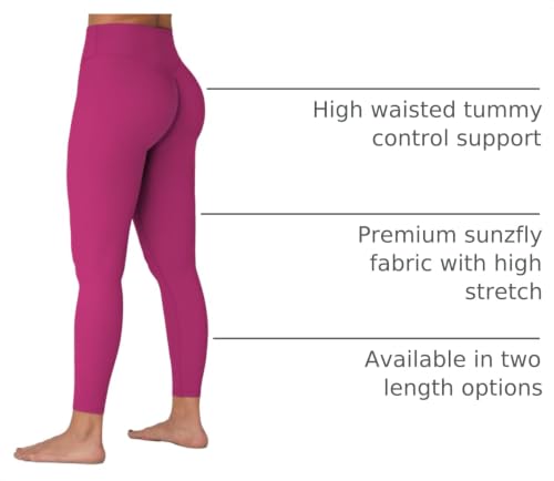 Image of Sunzel Sunzfly Invisible Butt Scrunch Workout Leggings for Women, Butt Lifting High Waisted Gym Yoga Pants with Tummy Control