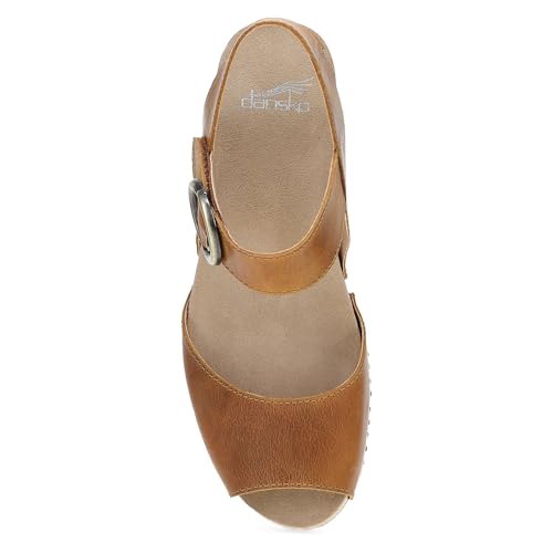 Dansko Tamra Peep Toe Sandal for Women - Quality Leathers and a Heel for a Classy, All-Day Look - Cushioned Footbed for All-Day Comfort2