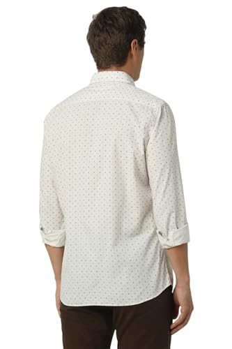 Image of Van Heusen Casual Printed Shirt for Men| Premium Cotton| Full Sleeves| Slim Fit |Breathable Fabric